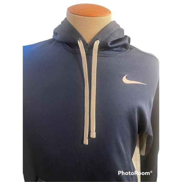 Nike Therma Fit Men’s Hoodie Navy Blue Size M - Picture 2 of 8